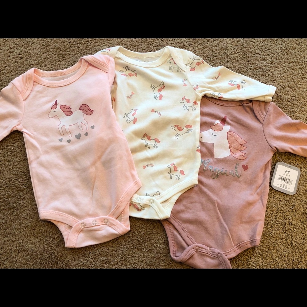 6-9 month long sleeve onesies